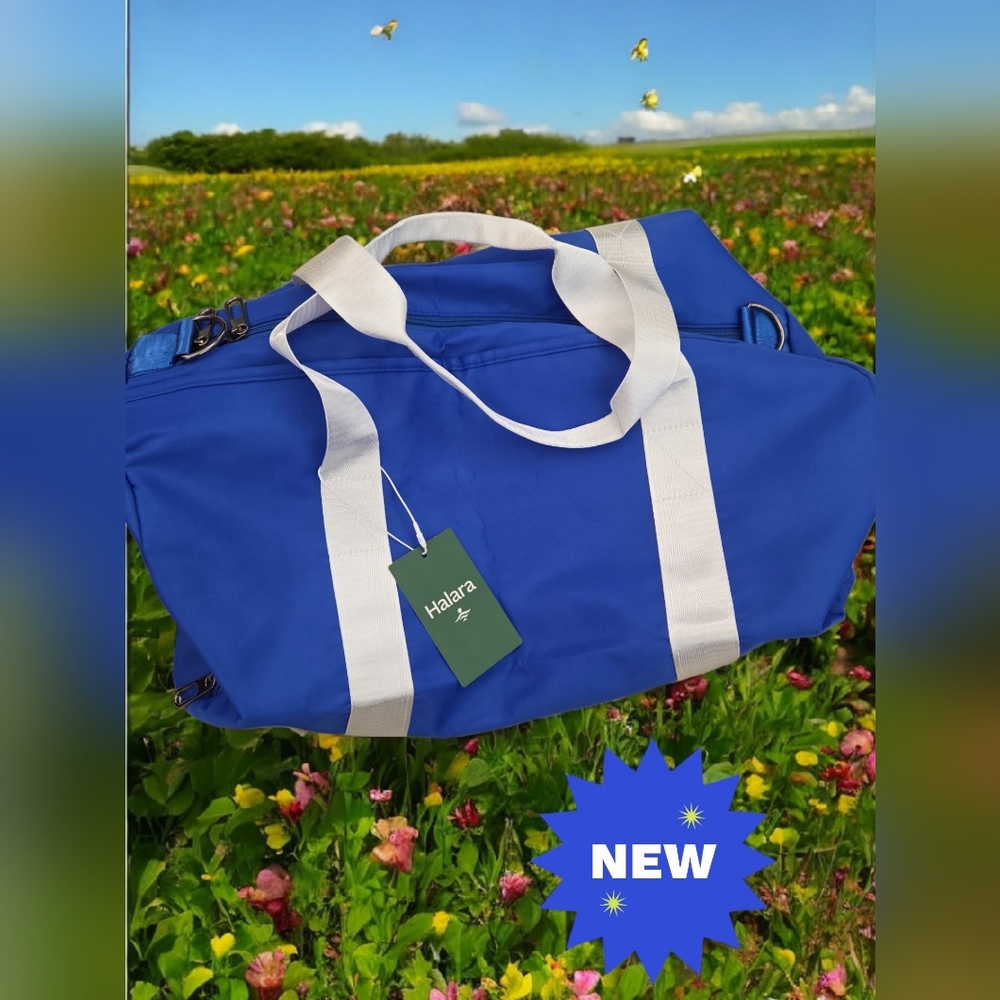 Halara Blue Duffel Bag Gym Bag New Men Women Youth